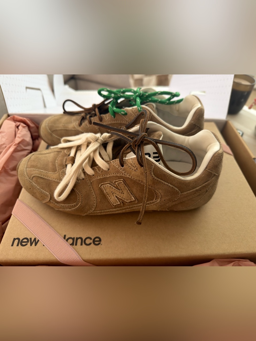 AUTHENTIC New Balance X Miu Miu 530 SL suede sneaker
